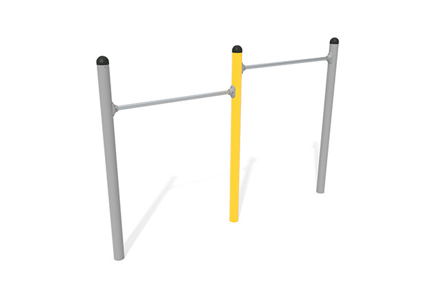 3D rendering af Hinderløype - Active dobbel turnstang