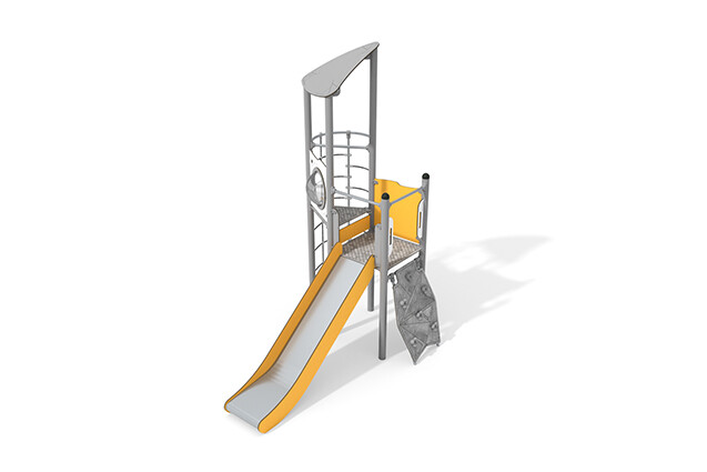 3D rendering af Leketårn - Aktivt enkelttårn med tautunnel