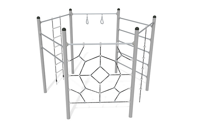 3D rendering af Klatreanlegg - Active sekskantet