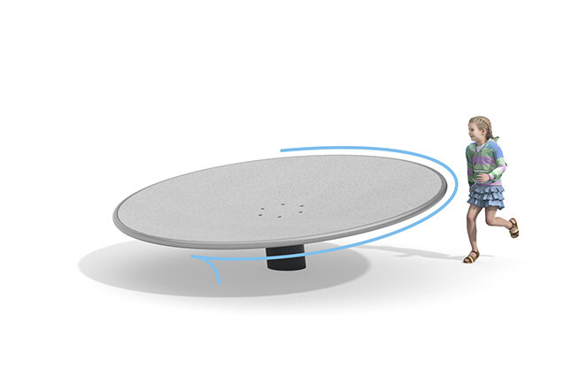 3D rendering af Karusell - Disc stor
