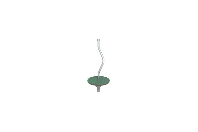 3D rendering af Karusell - piruett grønn Ø 50 cm