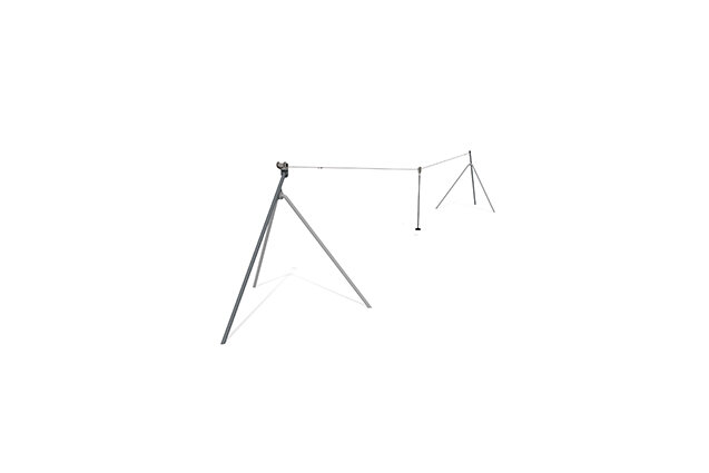 3D rendering af Svevebane - enkel stålbane 25,1 m bakketopp