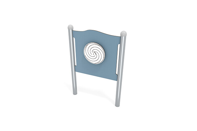 3D rendering af Aktivitetstavle - hypnosehjul blå