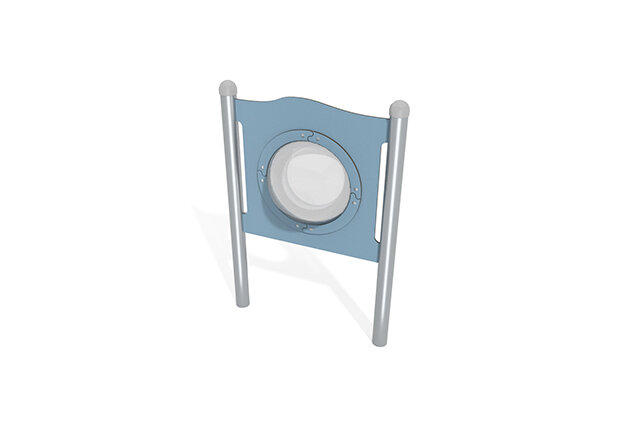 3D rendering af Aktivitetstavle - koøye/vindu blå