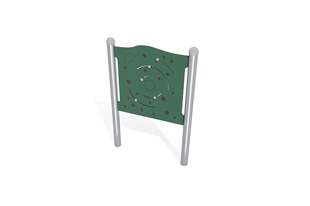 3D rendering af Aktivitetstavle - stjernehimmel grønn
