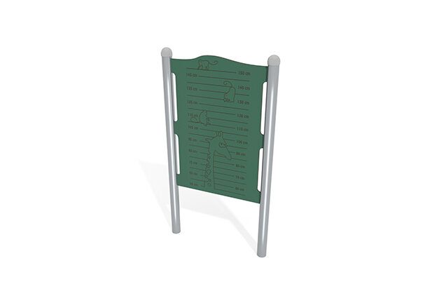 3D rendering af Aktivitetstavle - høydemåler grønn