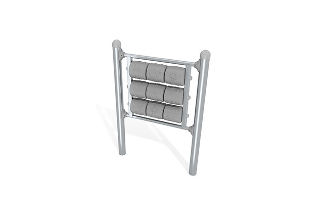 3D rendering af Kryss og ring-spill rustfritt stål