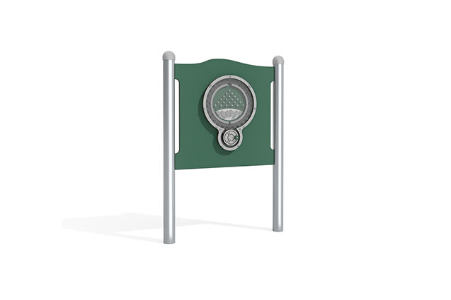 3D rendering af Aktivitetstavle - labyrintspill grønn