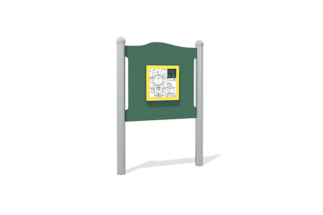 3D rendering af Aktivitetstavle - skyvepuslespill grønn