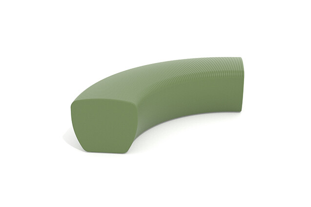 3D rendering af Utemøbel - Outi benkmodul 2