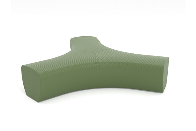 3D rendering af Utemøbel - Outi benkmodul 3