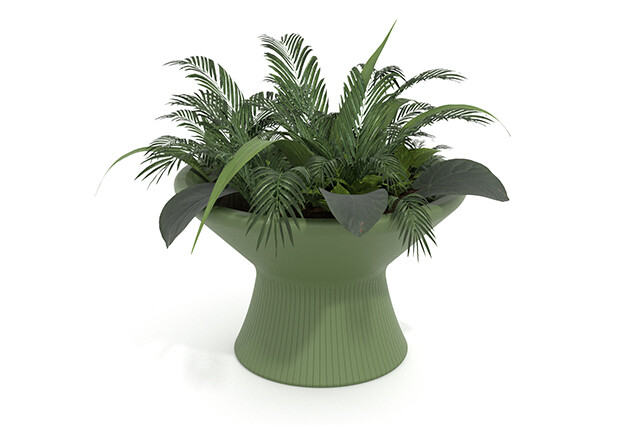 3D rendering af Utemøbel - Outi plantekasse