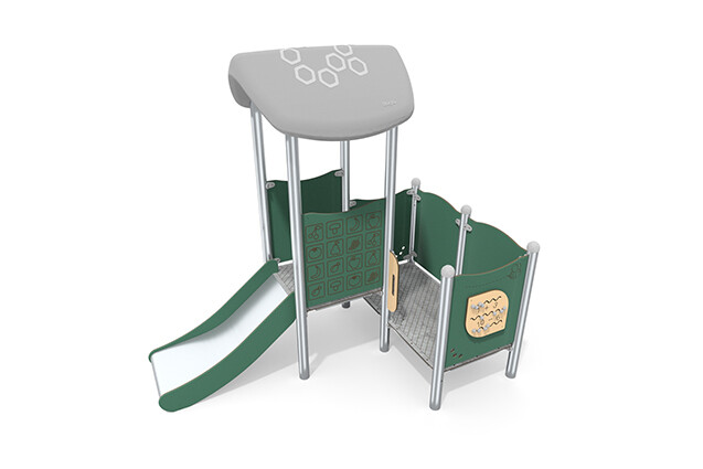 3D rendering af Leketårn - Mini enkelt tårn sklie