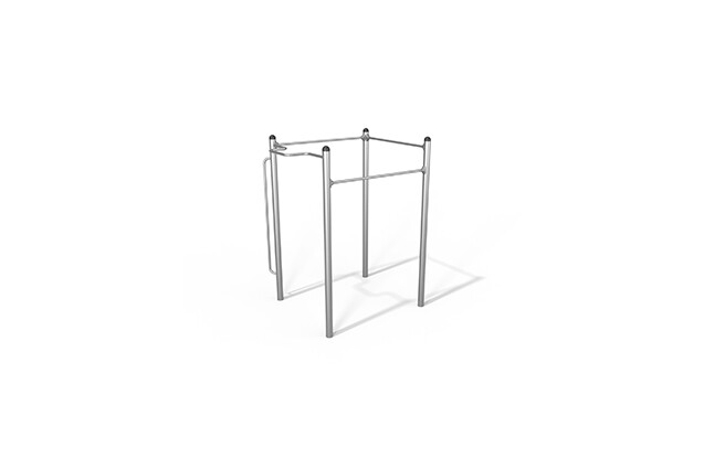 3D rendering af Fitness - Street Workout Inox pull-up-stativ