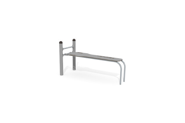 3D rendering af Fitness - Street workout treningsbenk rett grå