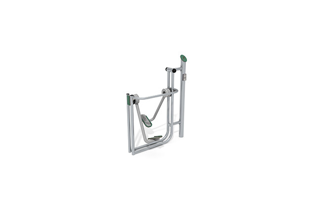 3D rendering af Fitness - Outdoor Inox air walker grønn