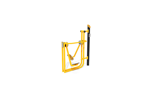 3D rendering af Fitness - Outdoor air walker gul