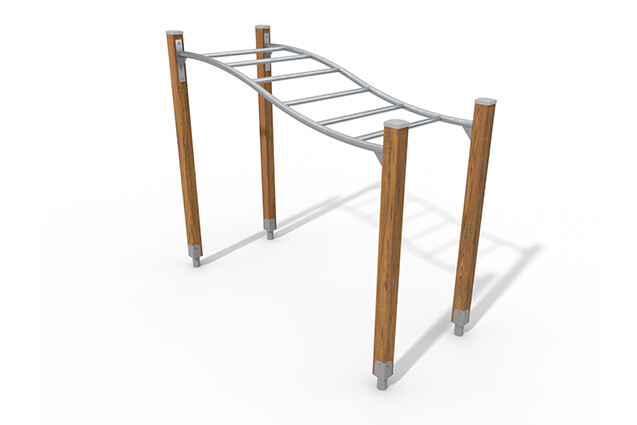 3D rendering af Hinderløype - ECO bølget armgang