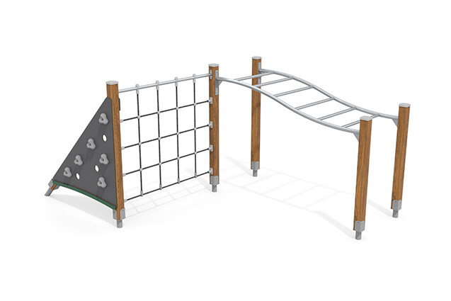 3D rendering af Klatreanlegg - ECO klatrebane S