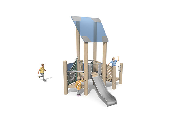 3D rendering af Leketårn - Mega Robinie 8