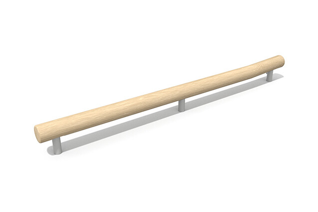 3D rendering af Hinderløype - balansebom robinia 4 m