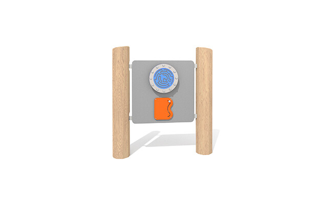 3D rendering af Aktivitetstavle - tavle med labyrint