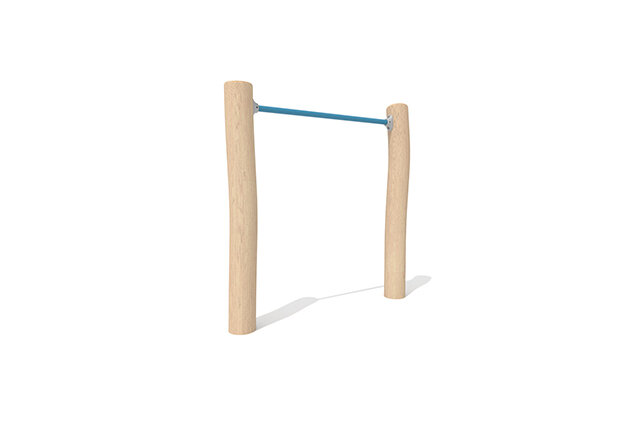 3D rendering af Hinderløype - Robinia Scandic turnstang