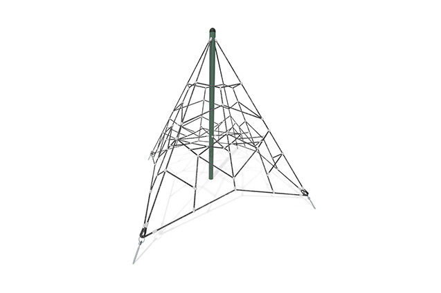 3D rendering af Klatrenett - Acrobat pyramide 2 grønn/svart