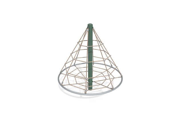 3D rendering af Klatrenett - Acrobat kjegle 1 grønn/beige