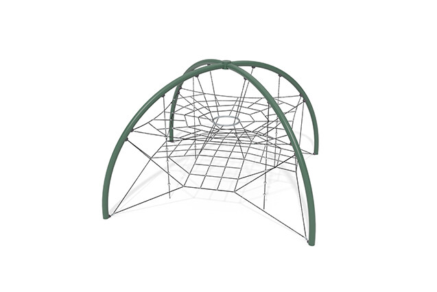 3D rendering af Klatrenett - Acrobat dome 1 grønn/svart