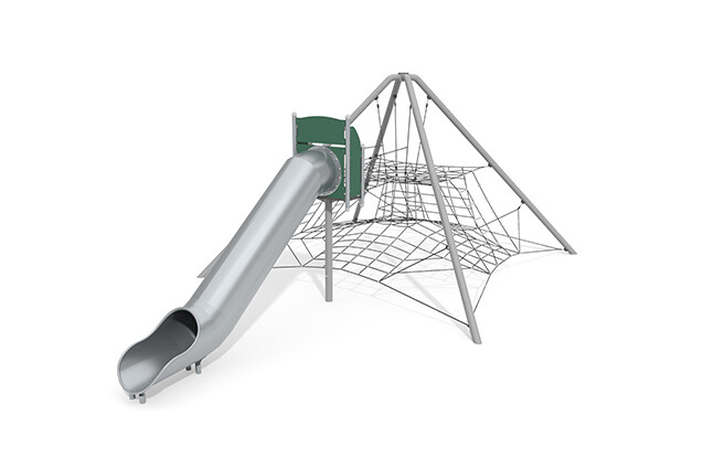3D rendering af Klatrenett - Acrobat pyramideglide grønn/svart