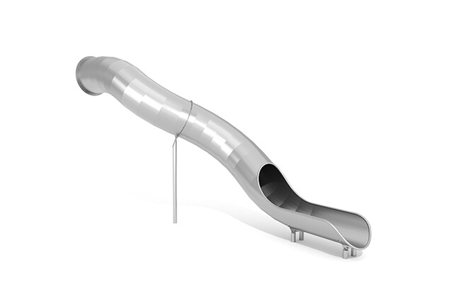 3D rendering af Sklie - rør bøyd h 2,7 m
