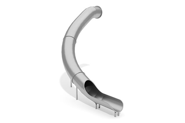 3D rendering af Sklie - rør bøyd h 4,2 m