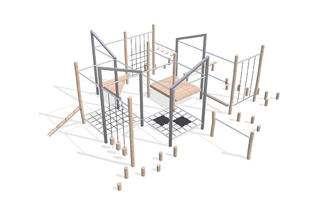 3D rendering af Hinderløype - Arthur pakke 6