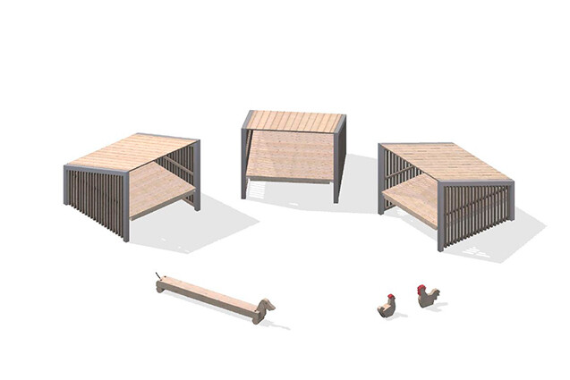 3D rendering af Lekehus - Arthur pakke 14
