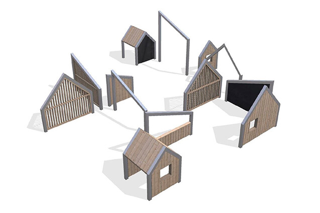 3D rendering af Lekehus - Arthur pakke 22