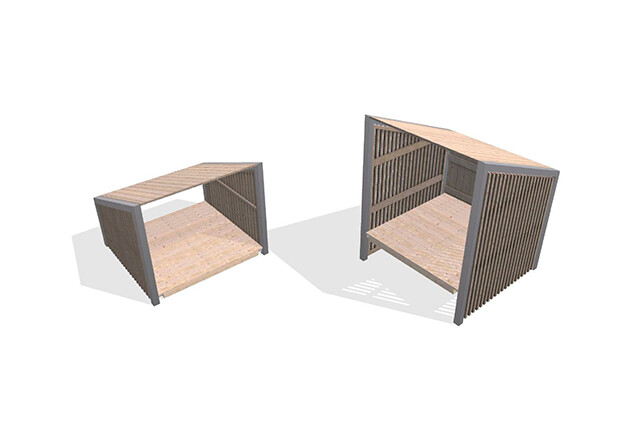 3D rendering af Lekehus - Arthur pakke 24