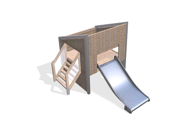 3D rendering af Leketårn - Arthur pakke 31