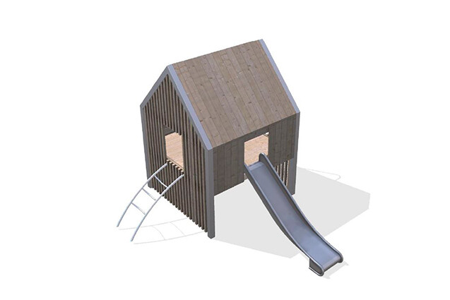 3D rendering af Leketårn - Arthur pakke 37