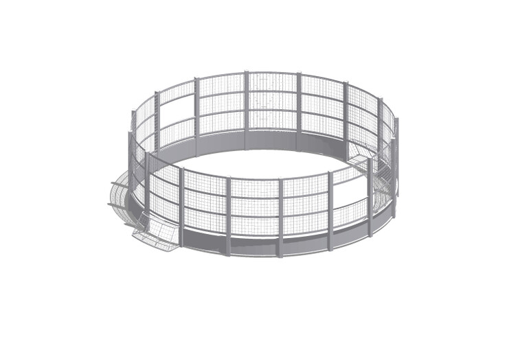 3D rendering af Idrettsbane - Pannabane stål