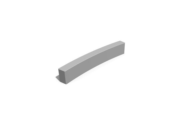 3D rendering af Pakour - betongvegg liten buet