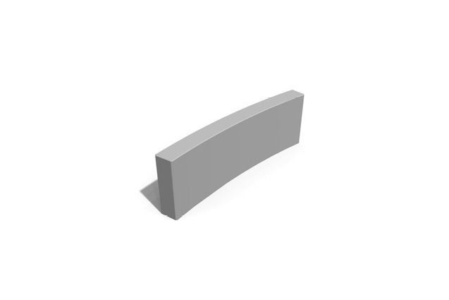 3D rendering af Pakour - betongvegg mellem buet