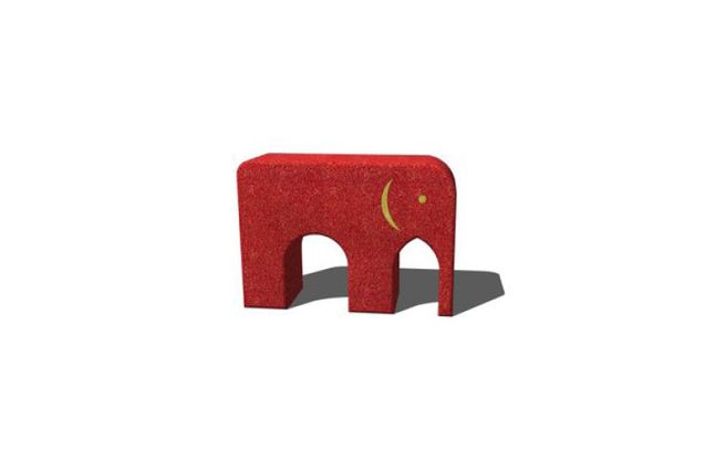 3D rendering af Lekeskulptur - elefant