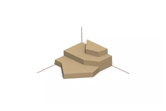 3D rendering af Utemøbel - eventyrplass liten