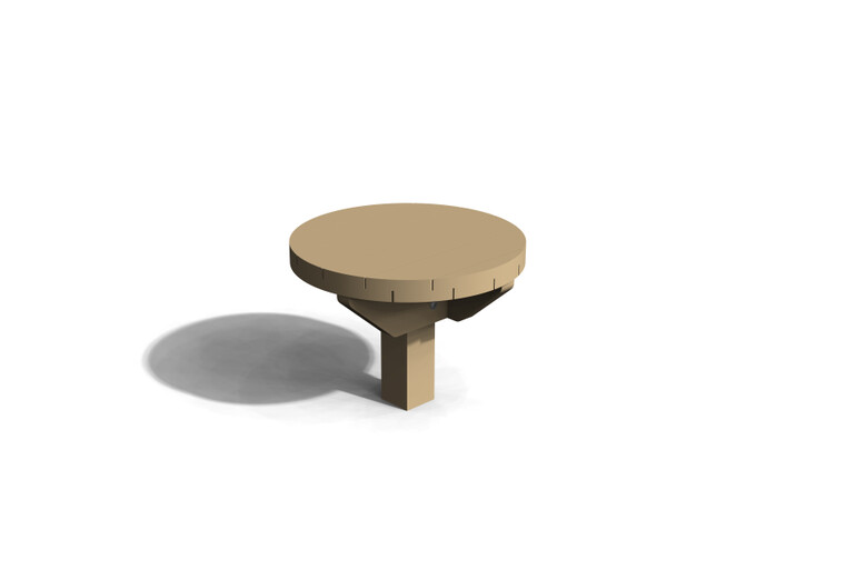 3D rendering af Sandkasse - sandkassebord Ø 0,6m