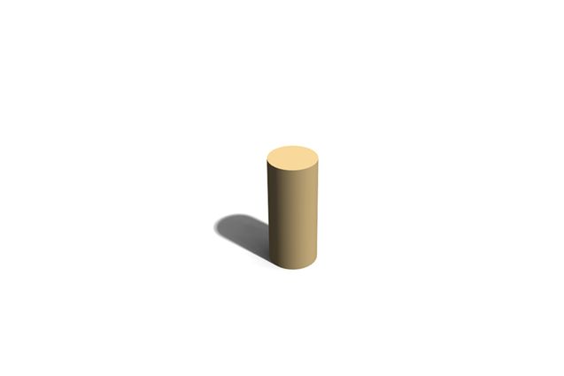 3D rendering af Hinderløyper - balansestubbe h 0,35m
