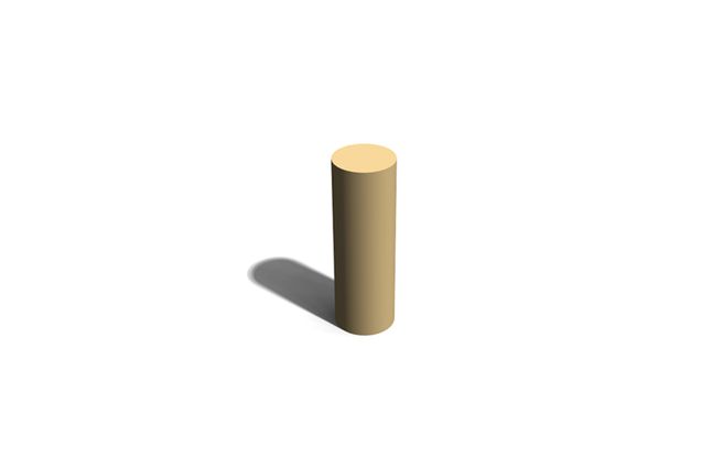 3D rendering af Hinderløyper - balansestubbe h 0,45m