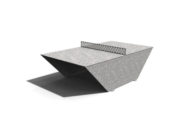 3D rendering af Pingout bordtennisbord - varmgalvanisert
