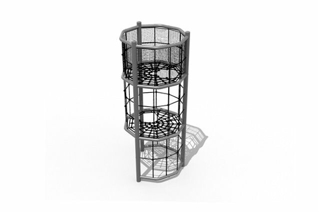 3D rendering af Leketårn - rundt tårn