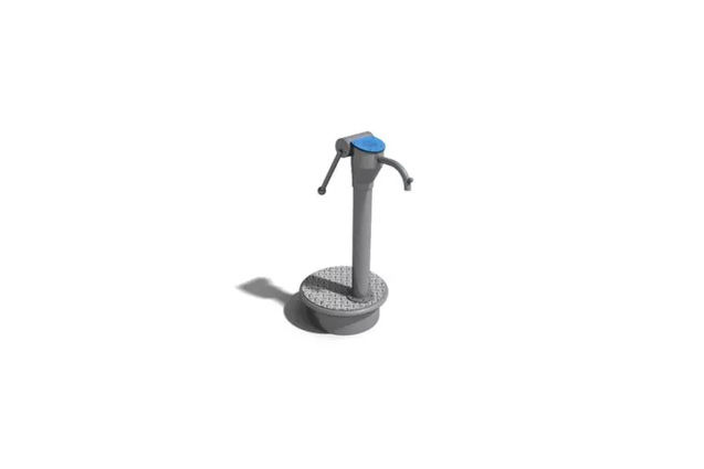3D rendering af Vannlek - vannpumpe m platform 2